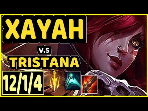MADNESS (XAYAH) vs TRISTANA - 12/1/4 KDA BOTTOM ADC GAMEPLAY - EUW Ranked MASTER