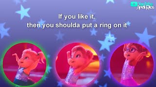 The Chipettes - &quot;Single Ladies (Put a Ring On It)&quot; [Lipsync/Lyric video]