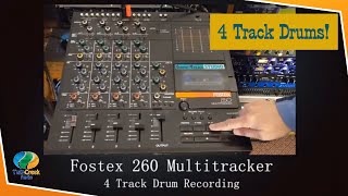Video thumbnail for Fostex 260 Multitracker 4 Track Drum Recording by Twin Creek Audio