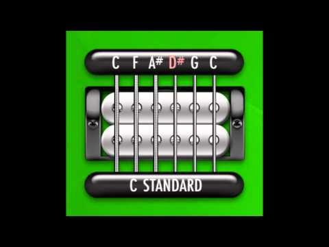 Perfect Guitar Tuner (C Standard = C F A# D# G C)