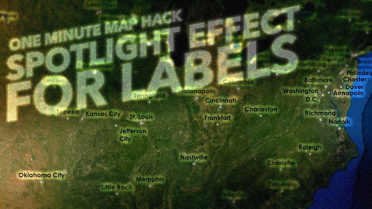 One Minute Map Hack: Label Spotlight Effect