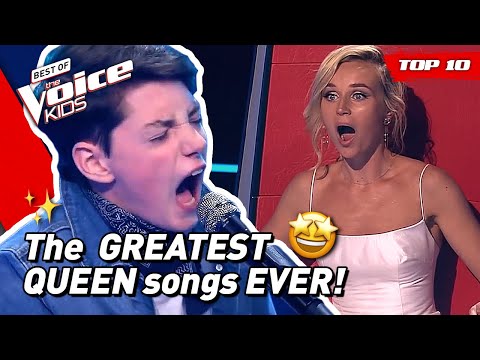 TOP 10 | AMAZING QUEEN COVERS in The Voice Kids! 🤩