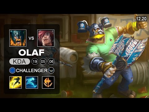 Olaf vs Sett Top - EUW Challenger - Patch 12.20 Season 12