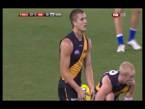 Dustin Martin 55 metre set shot bomb vs Bulldogs (Round 3, 2013)