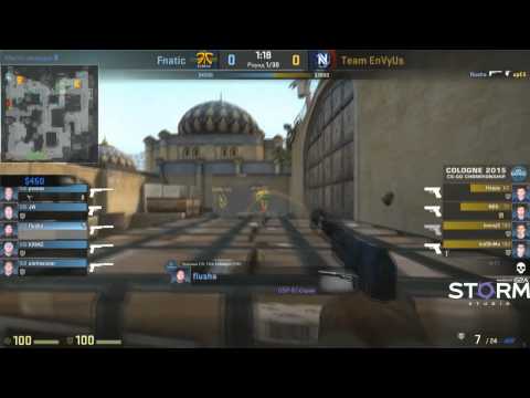 CS: GO - Esl ONE Cologne 2015: Envyus vs Fnatic (NBK knife Flusha) (RUS)