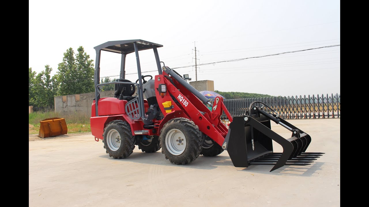 Small Wheel Loader HQ180 with Japan Yanmar Engine