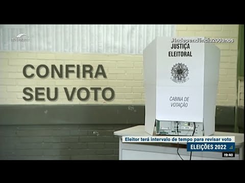 Eleitor terá tempo para revisar voto na urna eletrônica