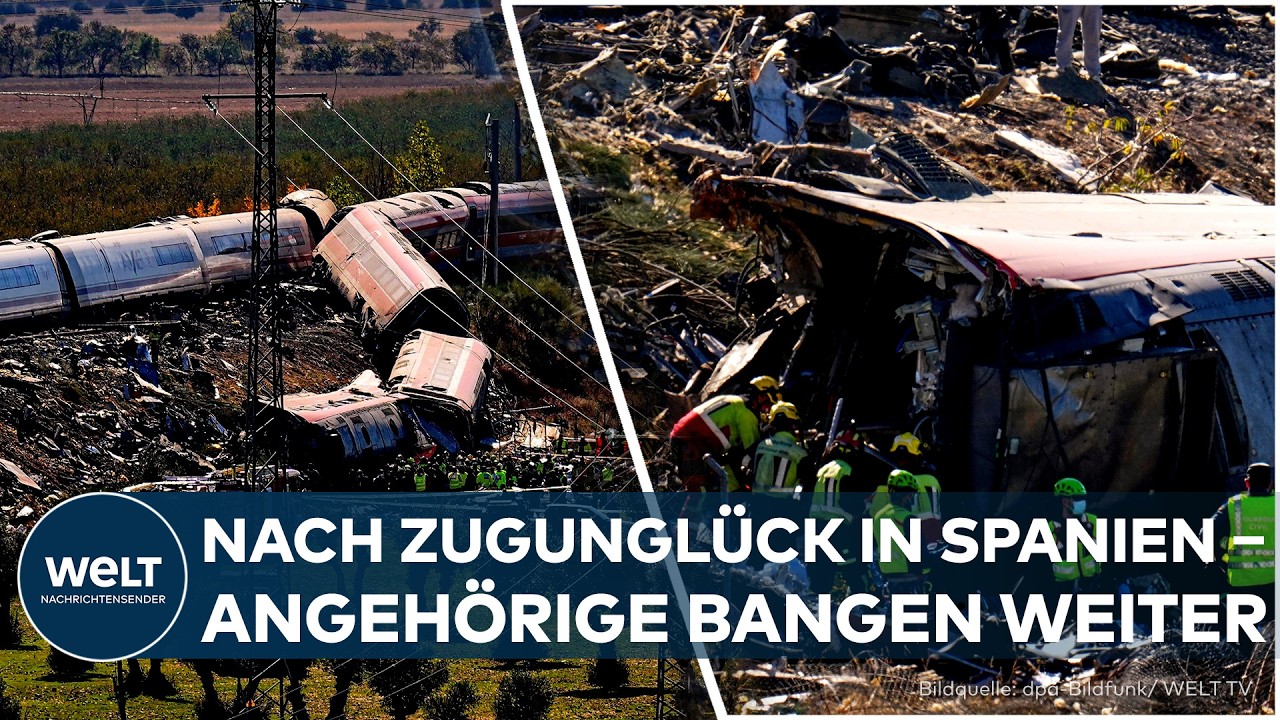 ZUGUNGLÜCK IN SPANIEN: 69 Tote nach Horror-Kollision – Angehörige warten verzweifelt auf Gewissheit