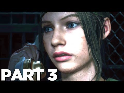 RESIDENT EVIL 2 REMAKE CLAIRE A Walkthrough Gameplay Part 3 - MILITARY COSTUME (RE2)