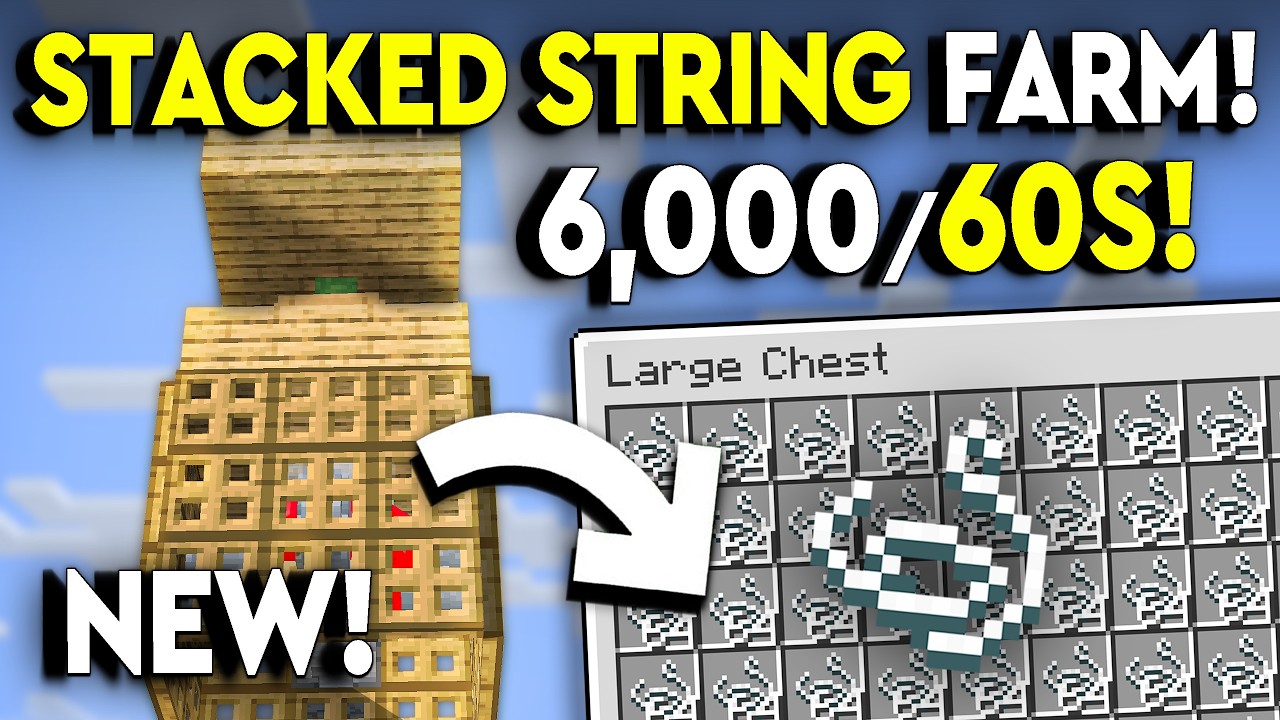 BEST INFINITE STRING FARM in Minecraft Tutorial 1.21 - 0 Sec ...