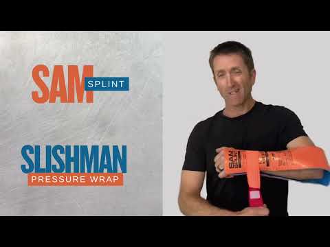 How to apply a SAM Splint on an arm with a Slishman Pressure Wrap