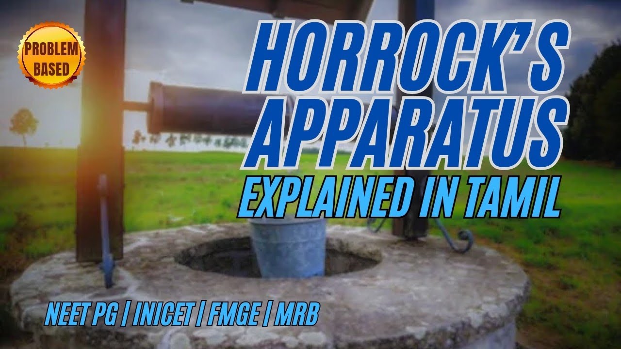 Horrock's Apparatus | Explained in Tamil | Problem based | NEET PG | INICET