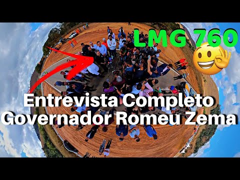 LMG-760 Entrevista Gov. Romeu Zema Inauguração Asfalto São José Goiabal-MG 17/08/2023 KaiZerHobbY