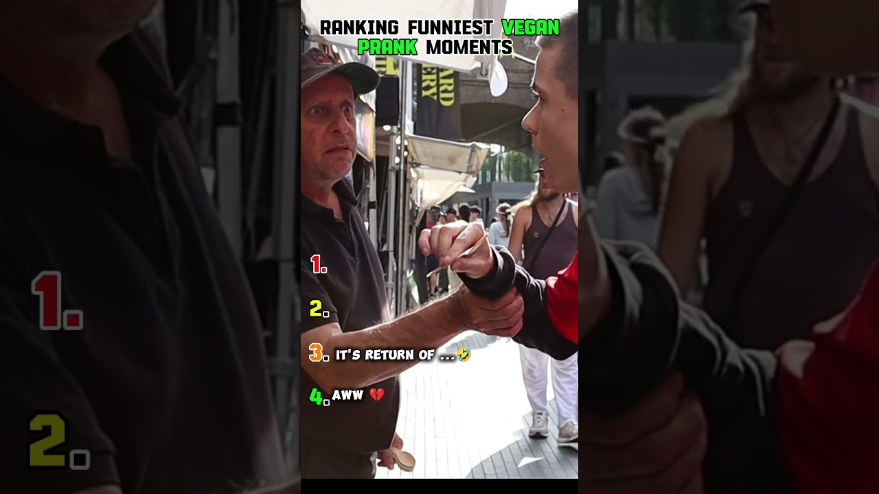 Ranking funniest Vegan Prank moments #funny #ranking #memes
