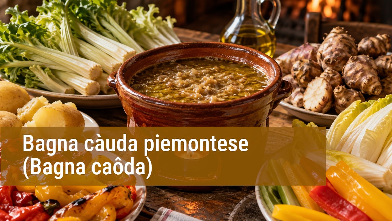 Anteprima video di Bagna càuda piemontese: ricetta originale depositata ad Asti, ingredienti e preparazione