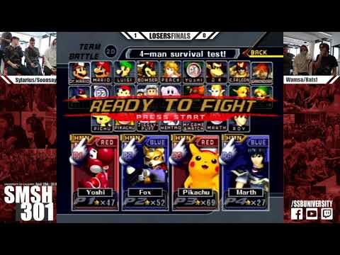 SMSH 301 - Soonsay + Sylarius vs. Wamsa + Rats! - Melee Doubles LF