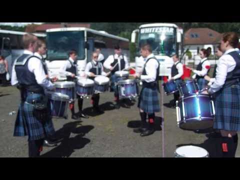 Johnstone Pipe Band Drum Corps at Bridge of Allan 2013   4