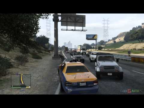 GTA V PS3 Gameplay / Walkthrough / Playthrough / 1080P Part 40 - Crazy Taxi Job - Trevor
