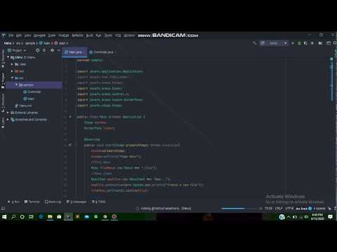 Create Menu in JavaFX