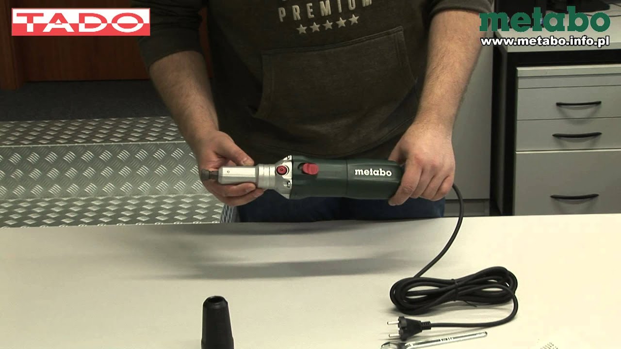 Шлифмашина прямая Metabo GE 710 PLUS (600616000)  710Вт 10000-30500об/мин 6мм 1.6кг