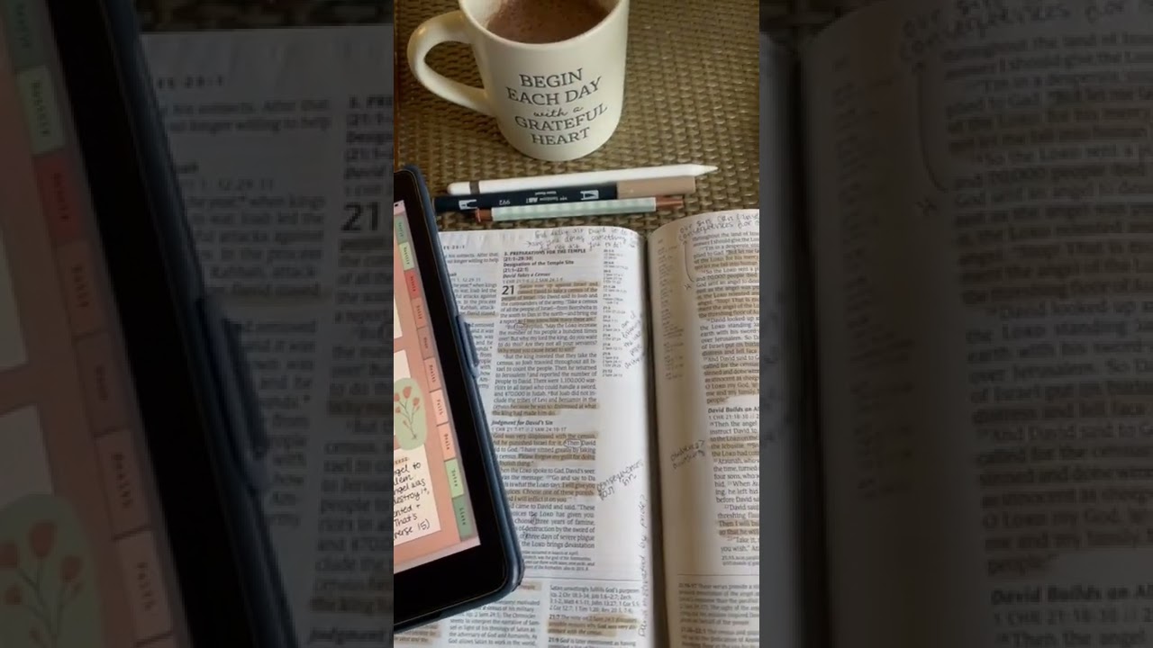 Bible study notes in the new Creative Faith digital planner!