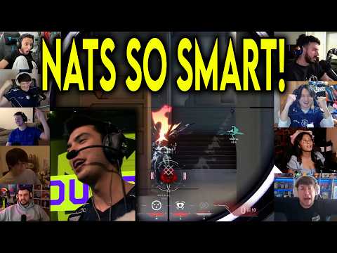 Valorant Streamers Reacts To TL nAts 1000IQ OUTLAW 3k Against FNC In VCT