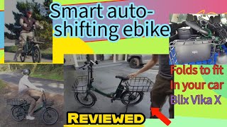 Vika X Folding eBike Review 🚴♂️ | AI Auto-Shifting Smart Electric Bike with Disc Brakes & Compact