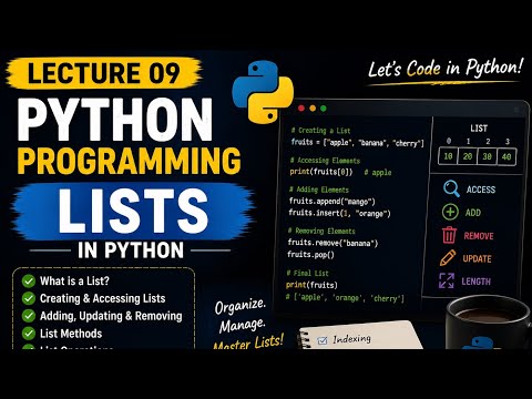 Python List Explained Lecture 09