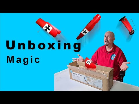 How did all that fit in that little box? "Magic" unboxing of the Fokker DR1 Red Baron Triplane kit