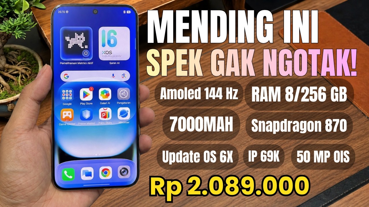 GAK ADA TANDINGAN‼️SNAPDRAGON 870, 7000MAH, RAM 8/256 GB - HP 2 JUTAAN TERBAIK SPEK TINGGI 2026