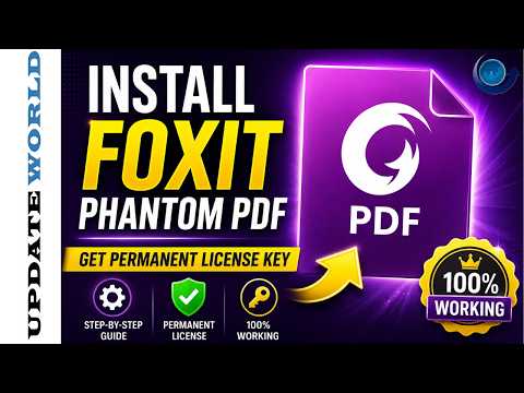 Install Foxit Phantom PDF & Get Permanent License Key (Step by Step ...