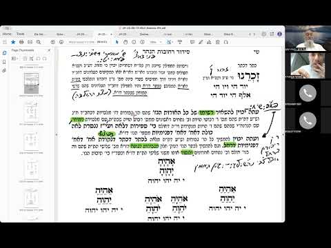 הרב יואל חקון - ראש השנה תשפ״ו - שיעור 14 - נסירה - זכרנו בסידור.