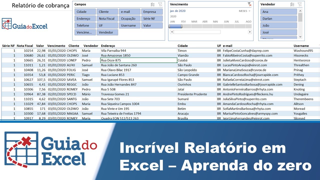 Incrível Relatório no Excel - Aprenda Como Fazer do Zero! 😮