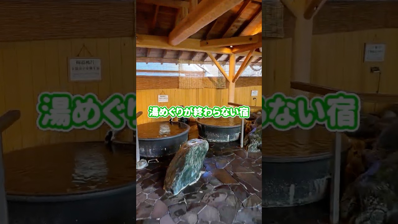 湯めぐりが止まらない！？種類の源泉×12の湯舟がある宿が楽しすぎ #下部ホテル #山梨