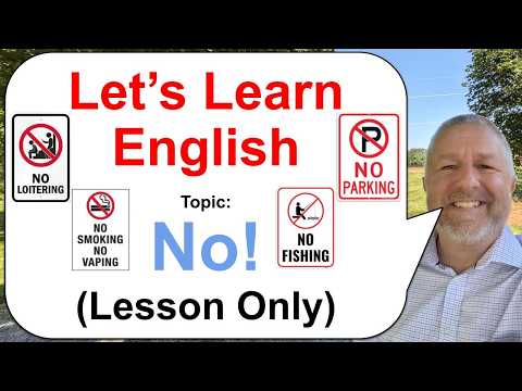 英語を学ぼう！テーマ：「NO！」🚷🚯🚳（レッスンのみ） (Let's Learn English! Topic: NO! 🚷🚯🚳 (Lesson Only))