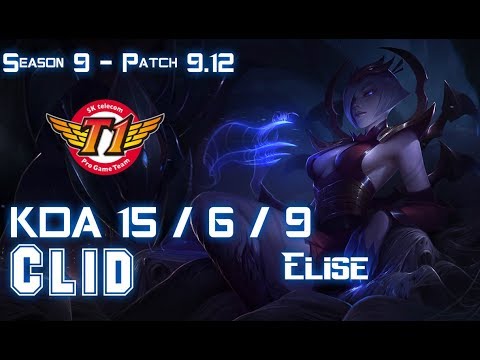 SKT T1 Clid ELISE vs XIN ZHAO Jungle - Patch 9.12 KR Ranked