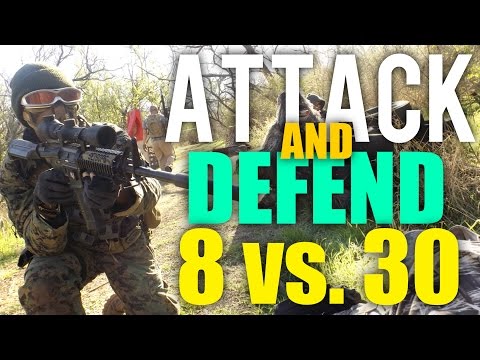 USAirsoft at Mission Airsoft - Attack and Defend, JG M4 Loadout - Airsoft Gameplay