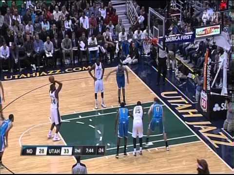 Paul Millsap 20pts/10reb/7ast vs Hornets - 4/5/2013 (Highlights)