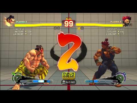 o wa re jp(E. Honda) Vs GaXShiXTuuuuU(Akuma) Ranked Replay SSF4AE v2012 720p