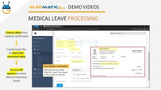 HR Automation: Process Medical Leave | Extract Data from Med-Certificate | Enter Data into HR System