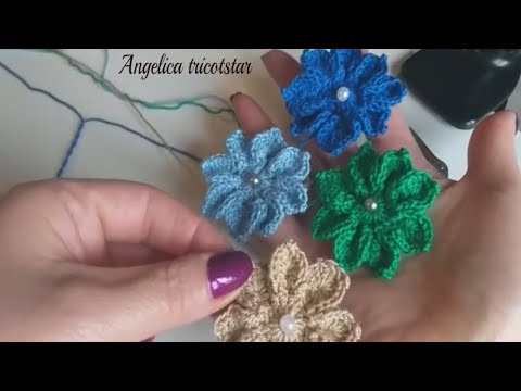 Floare  Crosetata Pas  Cu Pas  Angelica  Tricotstar