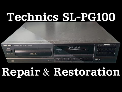 Technics SL-PG100 1991 CD player not reading discs repair and restoration