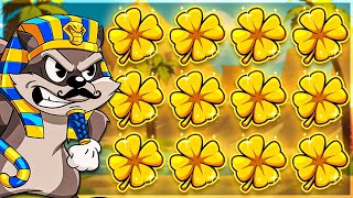 12 GOLDEN CLOVERS On LE PHARAOH SLOT!! (HUGE WIN)