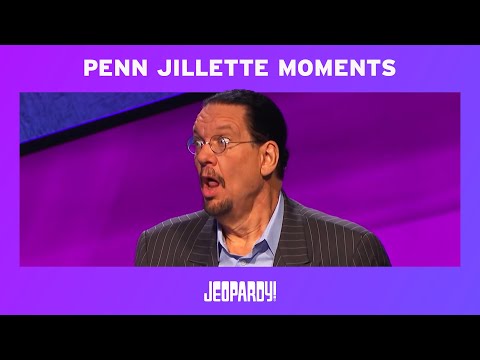 Celebrity Jeopardy!: Penn Jillette Memorable Moments | JEOPARDY!