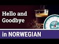 How to say Hello and Goodbye in Norwegian - One Minute Norwegian Lesson 1