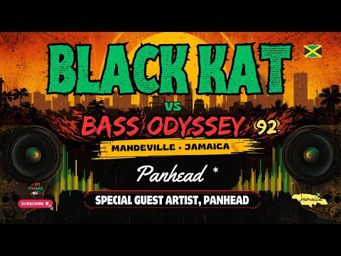 Black Kat vs. Bass Odyssey LIVE With Panhead in Mandeville Jamaica'92 Black Kat side
