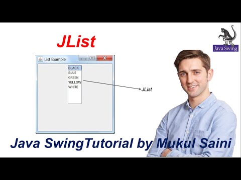 51 1 Java Swing Tutorial Jlist In Java Part 1 Static List