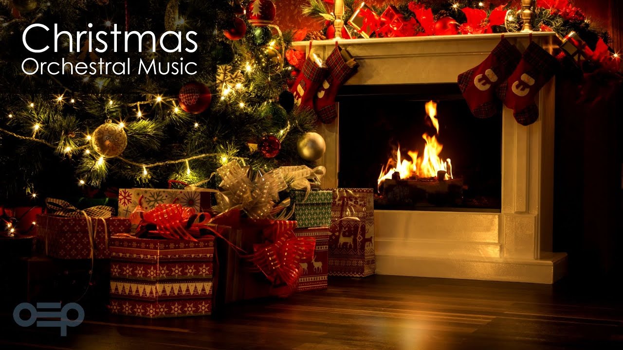 Classical Christmas Music & Fireplace 24/7 | Orchestral Christmas Music