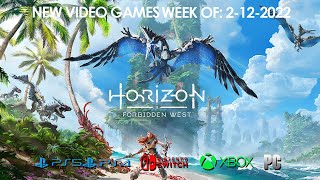 NEW VIDEO GAMES 2-12-22 WITH TRAILERS