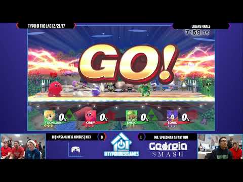 Typo @ The Lab 12/21/17 - Masamune/Nick vs Speedman/Fanttum - Smash 4 Doubles Losers Finals